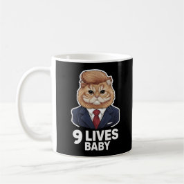 Cat Trump 9 Lives Baby Kaffeetasse