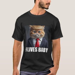 Cat Trump 9 Lives Baby T-Shirt