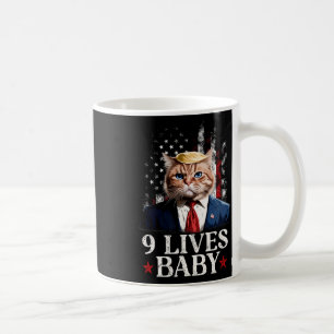 Cat Trump 9 Lives Baby Trump 2024 Win Victory Winn Kaffeetasse