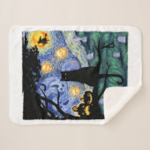 Cat Tshirt, Beängstigendes Night Cat T-Shirt, Van  Sherpadecke (Vorderseite (Horizontal))