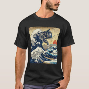 Cat Tshirt Cat Lover Katsushika Hokusai T