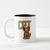 Cat Tshirts and Gifts Zweifarbige Tasse (Links)