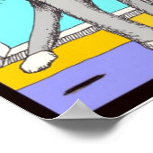 Cat Turning Verlassen Poster (Ecke)