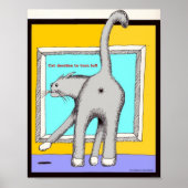 Cat Turning Verlassen Poster (Vorne)