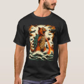 Cat Turtle Monster Kaiju Japanese Monster Funny An T-Shirt (Vorderseite)