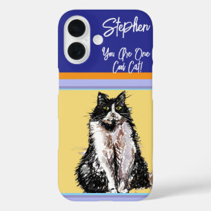 Cat Tuxedo Pastel Cats Womens Pastellfarben iPhone 16 Hülle