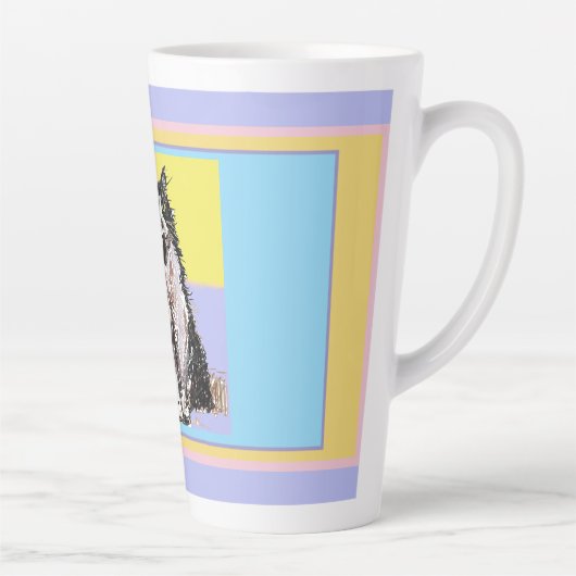 Cat Tuxedo Pastel Cats Womens Pastellfarben Milchtasse (Rechts)