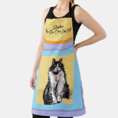Cat Tuxedo Pastel Cats Womens Pastellfarben Schürze (InSitu)