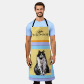 Cat Tuxedo Pastel Cats Womens Pastellfarben Schürze (Getragen)