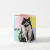 Cat Tuxedo Pastel Cats Womens Pastellfarben Tasse (Zentrum)