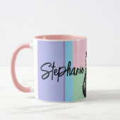 Cat Tuxedo Pastel Cats Womens Pastellfarben Tasse (Links)