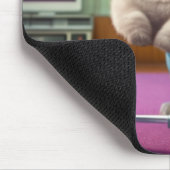 Cat-Übung auf Zuhause Mousepad (Ecke)