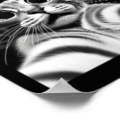 Cat Ufasion _ Funny Cat Meme Retro Alien Cat Poster (Ecke)