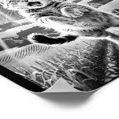 Cat Ufo Alien Abduction Funny Graphic Tees Men Wom Poster (Ecke)