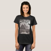 Cat UFO Meme - Funny Cat Selfie mit UFOs T-Shirt (Vorne ganz)