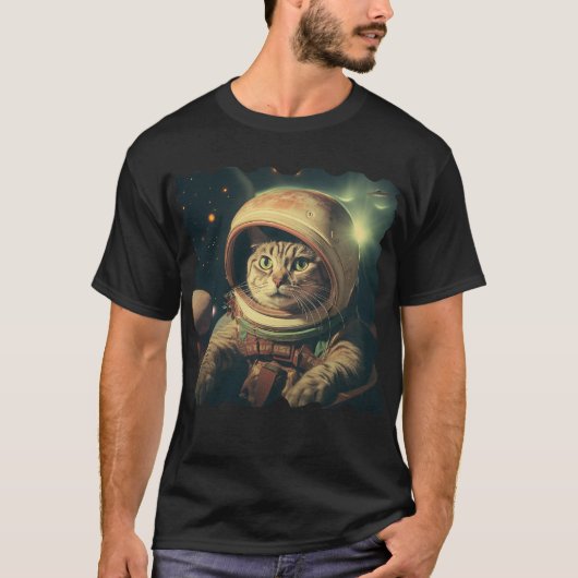 Cat UFO Selfie: Invasion / Herren Tshirt #8 (Vorderseite)