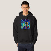 Cat UFO Selfie: Pixel Art #29 Hoodie (Vorne ganz)
