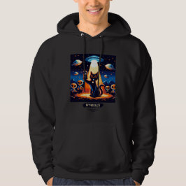 Cat UFO Selfie: Pixel Art #2 Hoodie