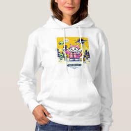 Cat UFO Selfie: Pixel Art #4 Women (Pixel Art) Hoodie