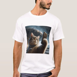 Cat UFO Selfie: Return / Herren Tshirt #4