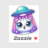 Cat UFO Selfie: Return Sticker #2 (Blatt)
