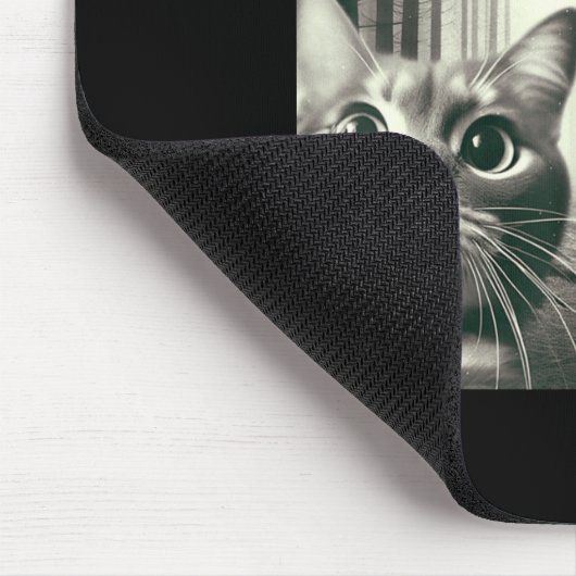 Cat UFO T Alien Dinosaur Selfie Rex Mousepad (Ecke)