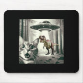 Cat UFO T Alien Dinosaur Selfie Rex Mousepad (Vorne)