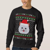 Cat Ugly Christmas Sweater Sweatshirt (Vorderseite)