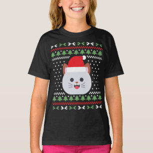 Cat Ugly Christmas Sweater T-Shirt