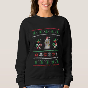 Cat Ugly Christmas Sweatshirt