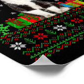 Cat Ugly Xmas Decorations Santa Cat Christmas Poster (Ecke)