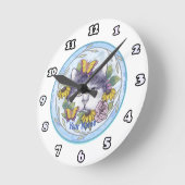 Cat-Uhr verstecken Runde Wanduhr (Winkel)