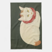 Cat Ukiyo-e print, early 1900s Geschirrtuch (Vertikal)