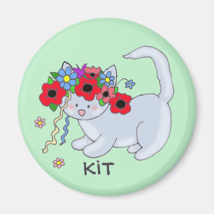 Cat Ukrainische Volkskunst Magnet