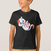 Cat und Axolotl Kawaii Neko Anime Boy T-Shirt (Vorderseite)