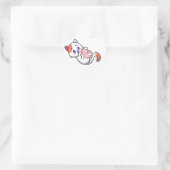 Cat und Axolotl Kawaii Neko Anime Herz-Aufkleber (Tasche)