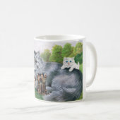 Cat und ihre Kittens, Louis Wain Kaffeetasse (VorderseiteRechts)