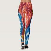 Cat und ihre Kittens von Louis Wain Leggings (Rückseite)