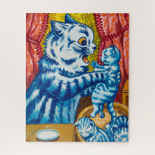 Cat und ihre Kittens von Louis Wain Puzzle