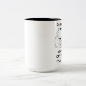 CAT- UND KAFFEGESCHENKE, Niedliches Katzengeschenk Zweifarbige Tasse (Mittel)
