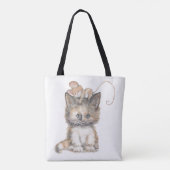Cat- und Maus-Design auf einer Tasche / Tasche (Rückseite)