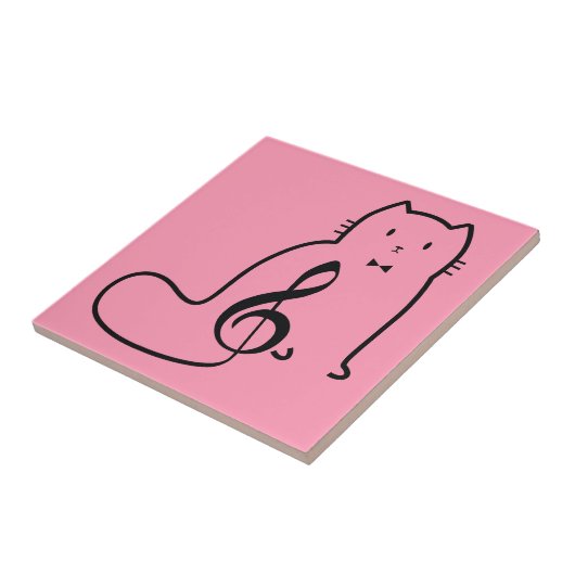 CAT UND MUSIKNOTE FLIESE (Seite)