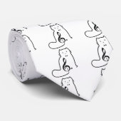 CAT UND MUSIKNOTE KRAWATTE (Gerollt)