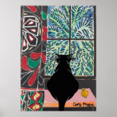 Cat Under Window, Gracias, bearbeiten Text Poster (Vorne)