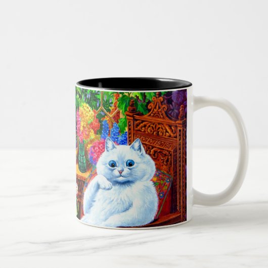 Cat Uni Master Zweifarbige Tasse (Rechts)