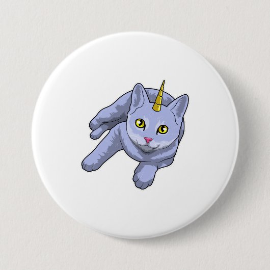 Cat Unicorn Button (Vorderseite)