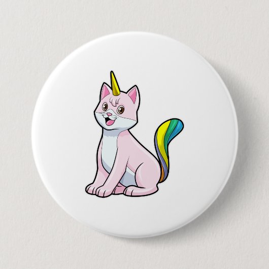 Cat Unicorn Button (Vorderseite)