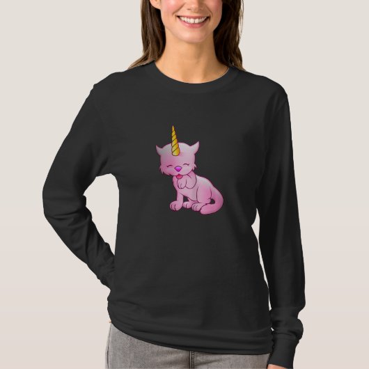 Cat Unicorn Cat Kitten For Women and Kids T-Shirt (Vorderseite)