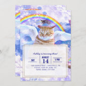 Cat Unicorn - Caticorn Einladung (Vorne/Hinten)