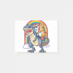 Cat Unicorn Dinosaur T rex Kitten Liebhaber Post-it Klebezettel